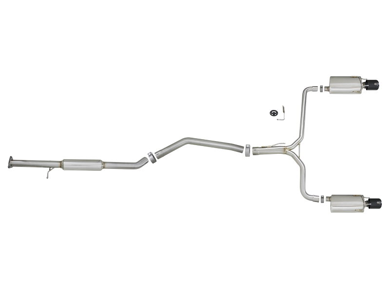 aFe Takeda Exhaust 304SS Dual Cat-Back w/ Black Tips 13-17 Honda Accord LX/EX/EX-L Sedan L4 2.4L thumbnail 9
