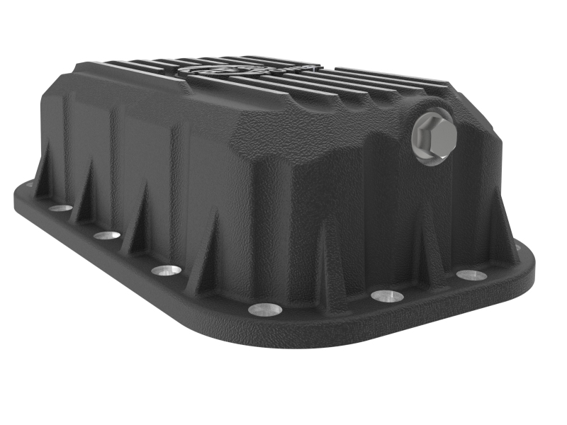 aFe POWER Pro Series Engine Oil Pan Black w/ Machined Fins Jeep Wrangler (JK) 12-18 V6-3.6L