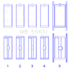 King Engine Bearings Chevrolet 396/400/427/502 (Undersize 0.60in) SI-Series Main Bearing Set thumbnail 4