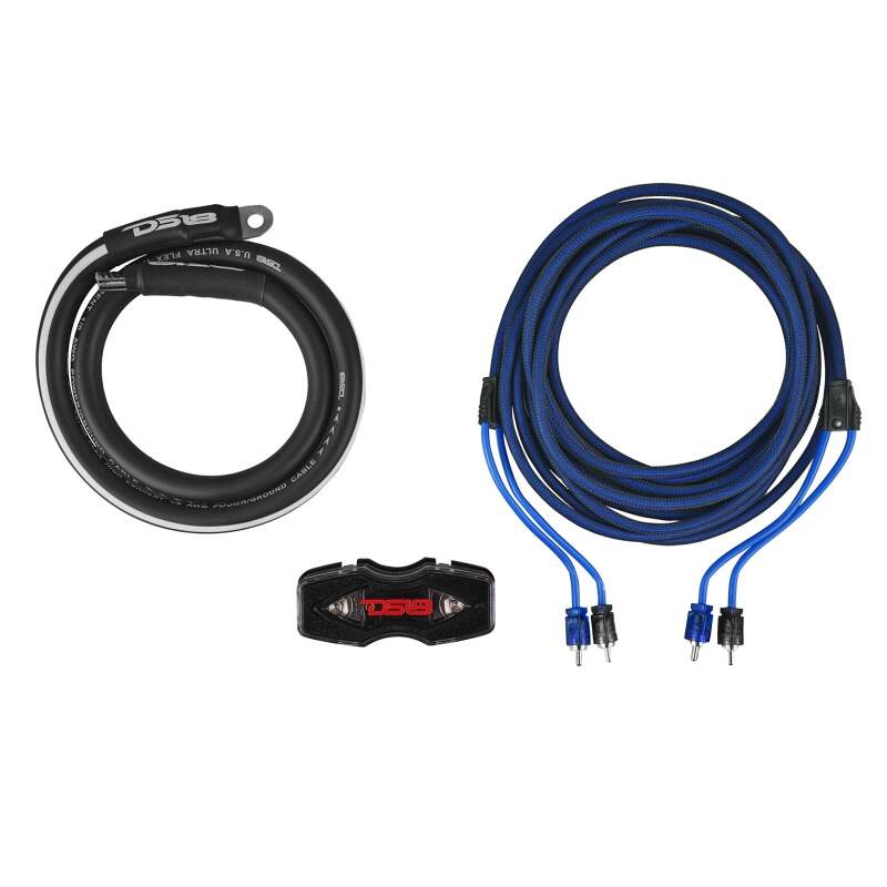 DS18 0-GA Amplifier Install Kit Advance- Blue thumbnail 4