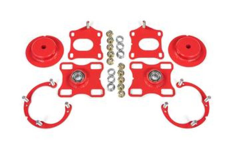BMR 11-14 Ford Mustang / Shelby GT500 Caster Camber Plates - Red thumbnail 2