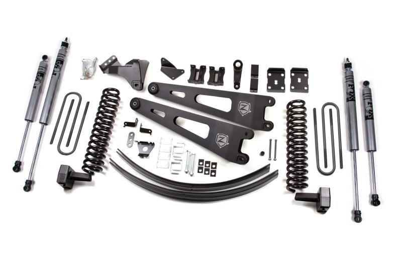 Zone Offroad 11-14 Ford F250/F350 Super Duty 4WD Diesel 6In Lift Kit w/ Radius Arms