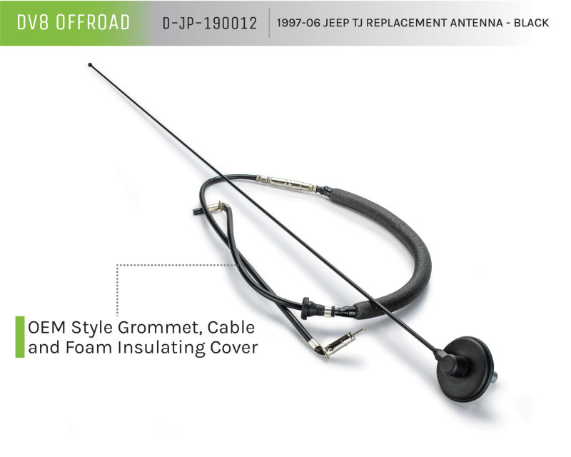 1997-06 Jeep TJ Replacement Antenna Black - Image 9