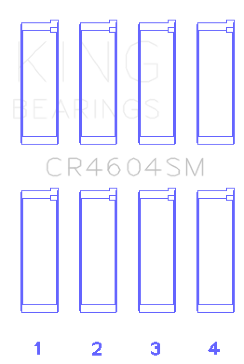 King Engine Bearings Ford 2.3L Duratec / Mazda L3-VDT MZR Turbo (Size + 0.5) Con Rod Bearing Set thumbnail 3