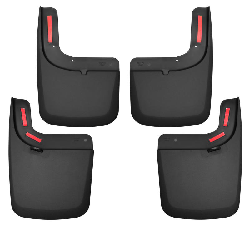 Husky Liners 17 Ford F-250 Super Duty / F-350 Super Duty Front and Rear Mud Guards (w/ Flares) Black thumbnail 6