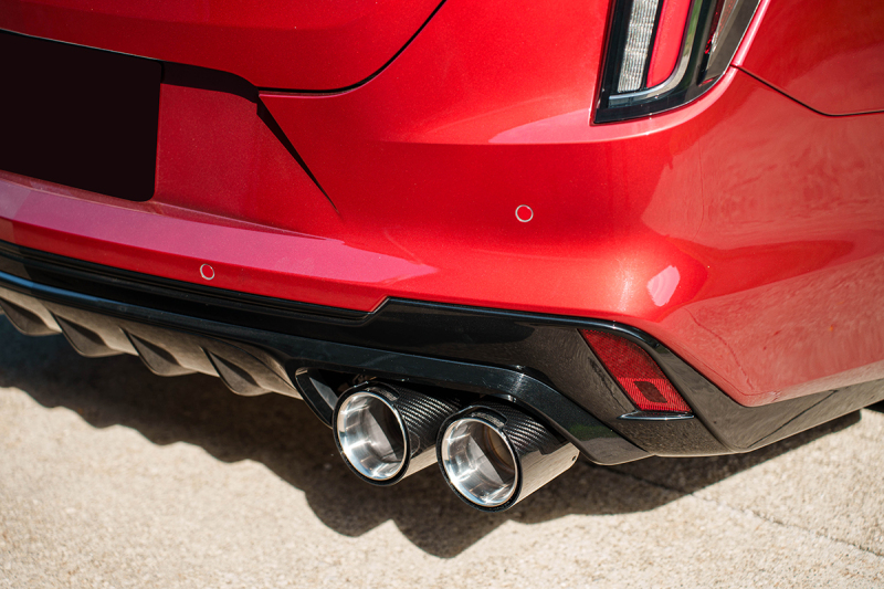 Corsa 22-25 Cadillac CT4 V Blackwing 3in Dual Mode Active Cat-Back 4.5in CF Polished Dual Rear Tip