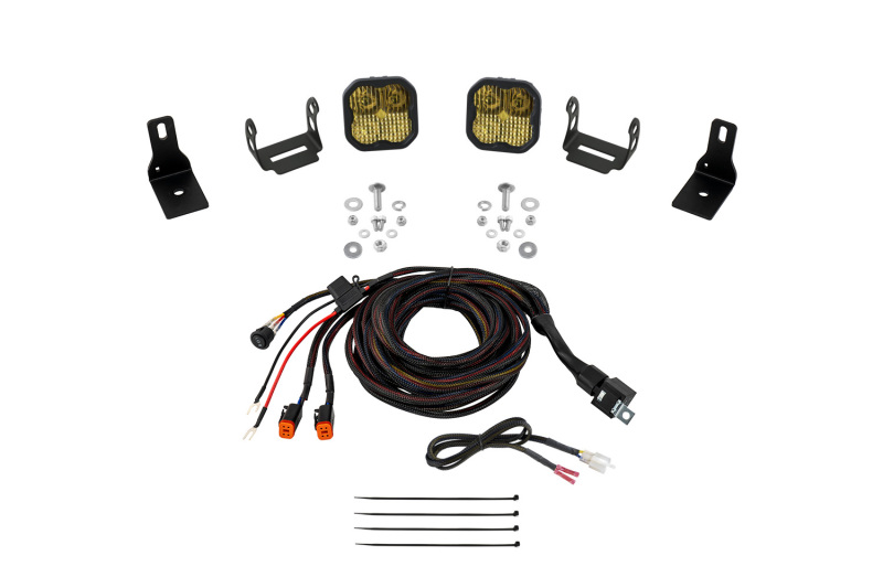 Diode Dynamics 2022+ Ford Maverick SS3 Sport Stage Series Ditch Light Kit Yellow Combo thumbnail 2