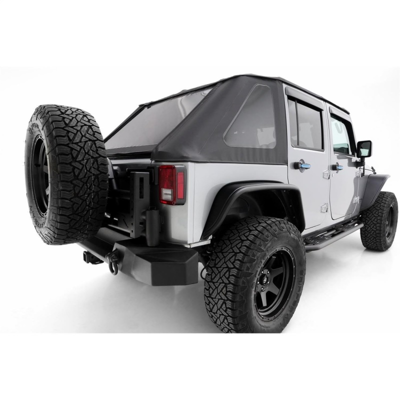 Rampage 07-18 Jeep Wrangler JK Unlimited TrailCrawler Rock Slider & Rocker Guard - Black thumbnail 5