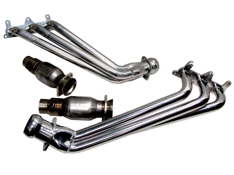 BBK 10-11 Camaro V6 Long Tube Exhaust Headers With Converters - 1-5/8 Chrome thumbnail 6