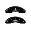 MGP Front set 2 Caliper Covers Engraved Front Chevy racing Black finish silver ch thumbnail 5