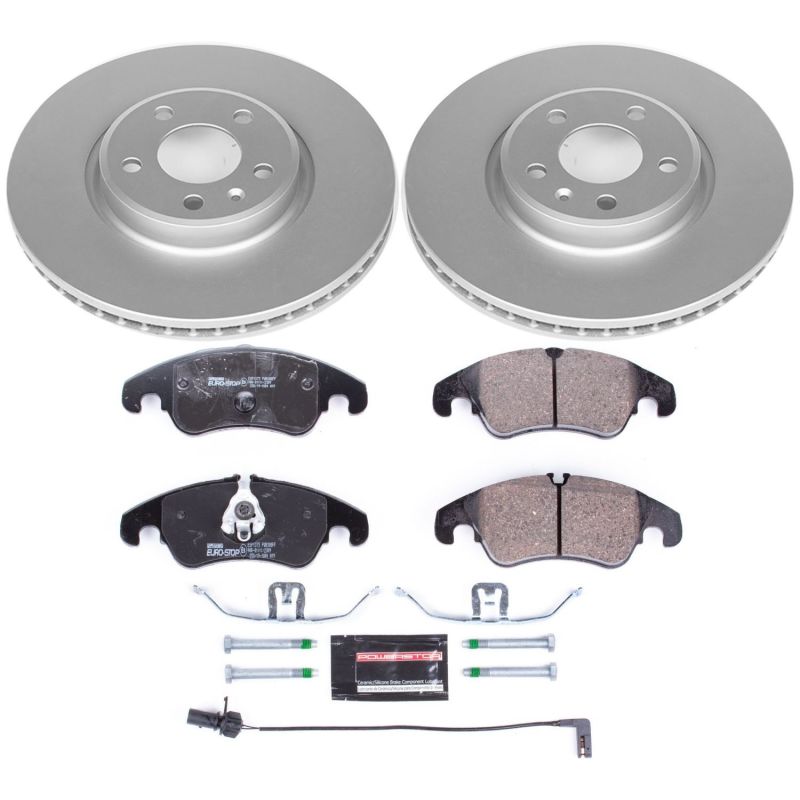 Power Stop 12-16 Audi A4 Front Euro-Stop Brake Kit thumbnail 2