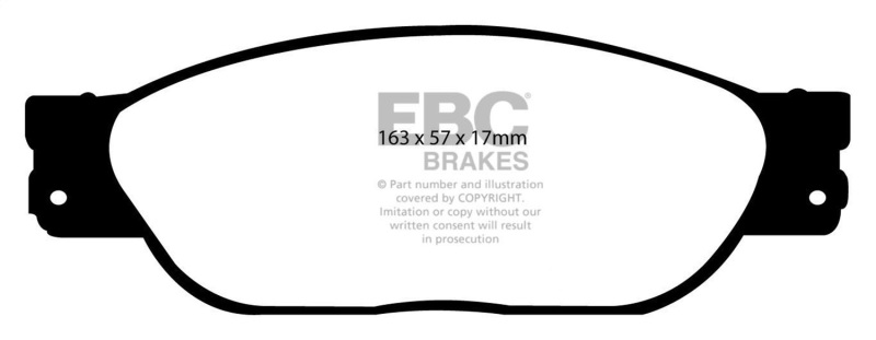EBC S13 Brake Pad and Rotor Kit (1x ebcRK950, 1x ebcDP41220R) thumbnail 6