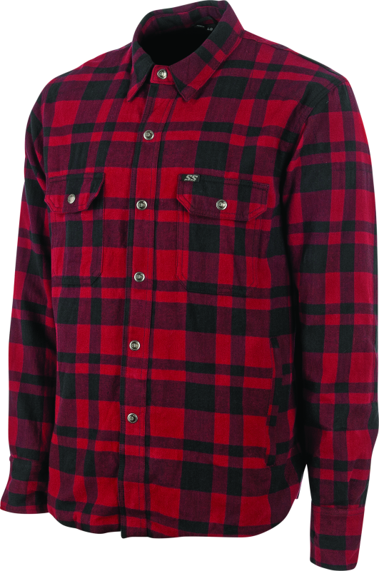 Speed and Strength Black 9 2.0 Moto Shirt Red - Large thumbnail 4