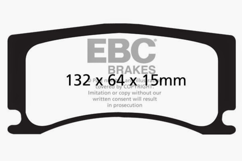 EBC 08-09 Jaguar XKR 4.2L Supercharged (Portfolio) Bluestuff Rear Brake Pads thumbnail 2