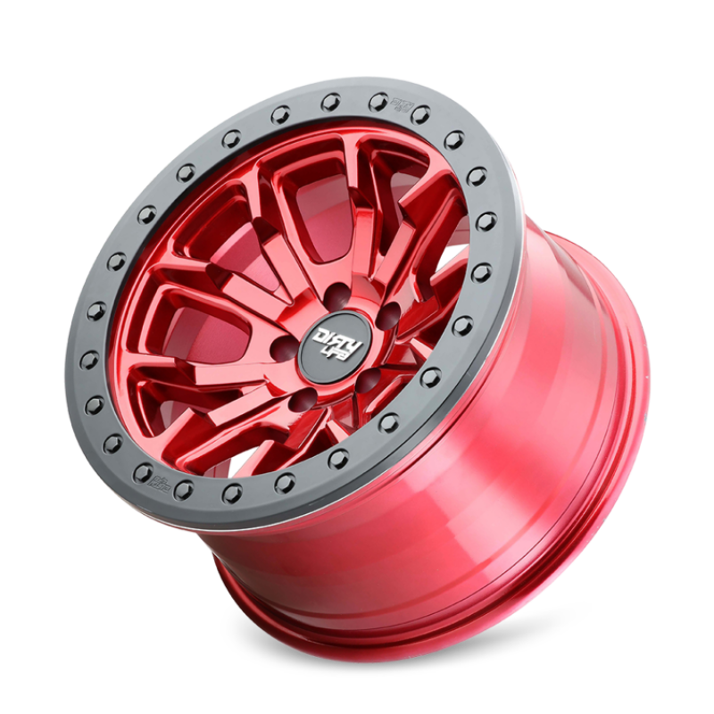 Dirty Life 9303 DT-1 17x9 / 5x127 BP / -12mm Offset / 78.1mm Hub Crimson Candy Red Wheel