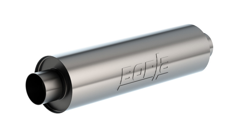 Borla Universal Muffler 6.75 X 24.00in LG. X 3.53 I.D. w/Nipples, Un-notched , OAL 29.00in thumbnail 2