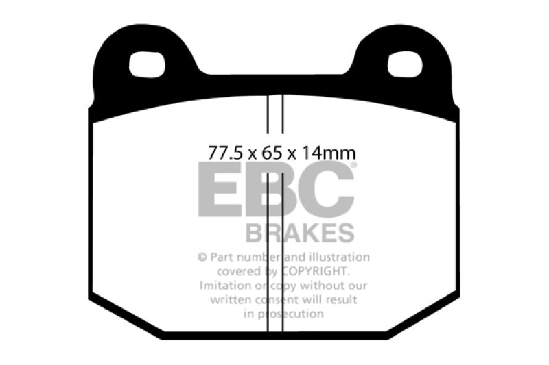 EBC 08+ Lotus 2-Eleven 1.8 Supercharged Redstuff Front Brake Pads thumbnail 4