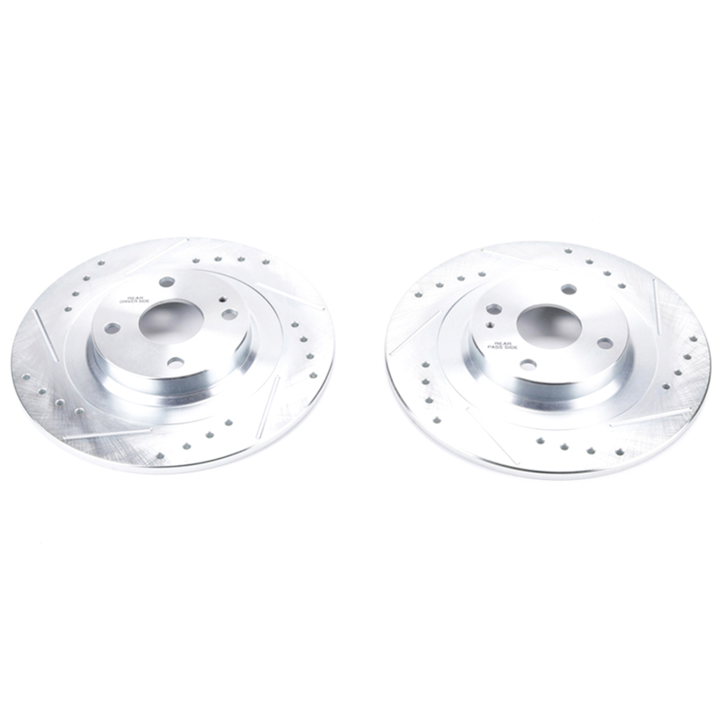 Power Stop 17-19 Fiat 124 Spider Rear Evolution Drilled & Slotted Rotors - Pair thumbnail 2