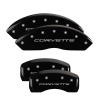 MGP 4 Caliper Covers Engraved Front & Rear C5/Corvette Black finish silver ch thumbnail 5