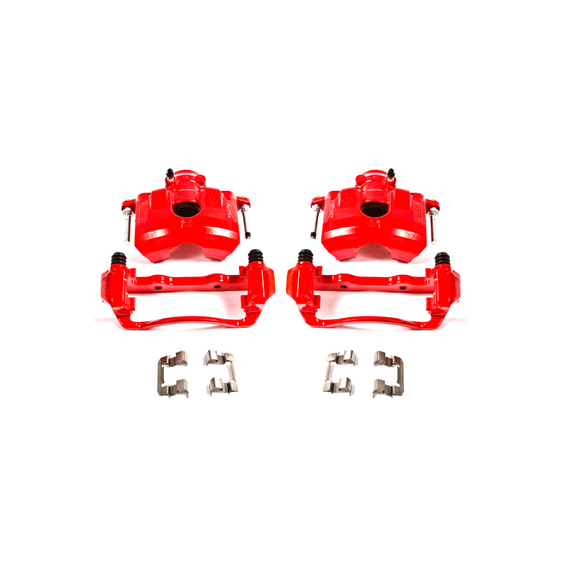 Power Stop 08-11 Ford Focus Front Red Calipers w/Brackets - Pair thumbnail 2