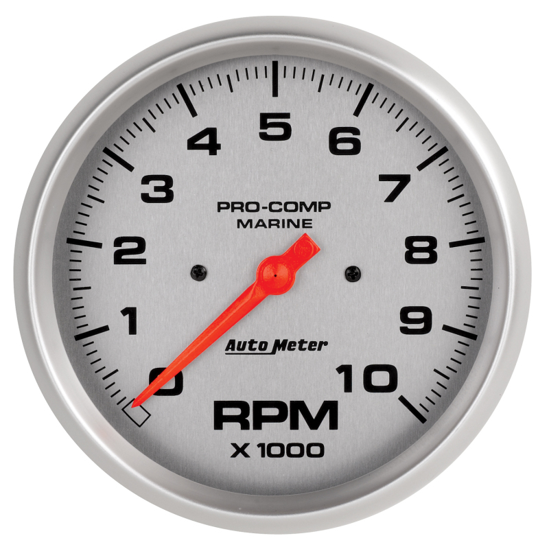 Autometer Marine Silver Ultra-Lite 5in 10K RPM In-Dash Tachometer Gauge thumbnail 8