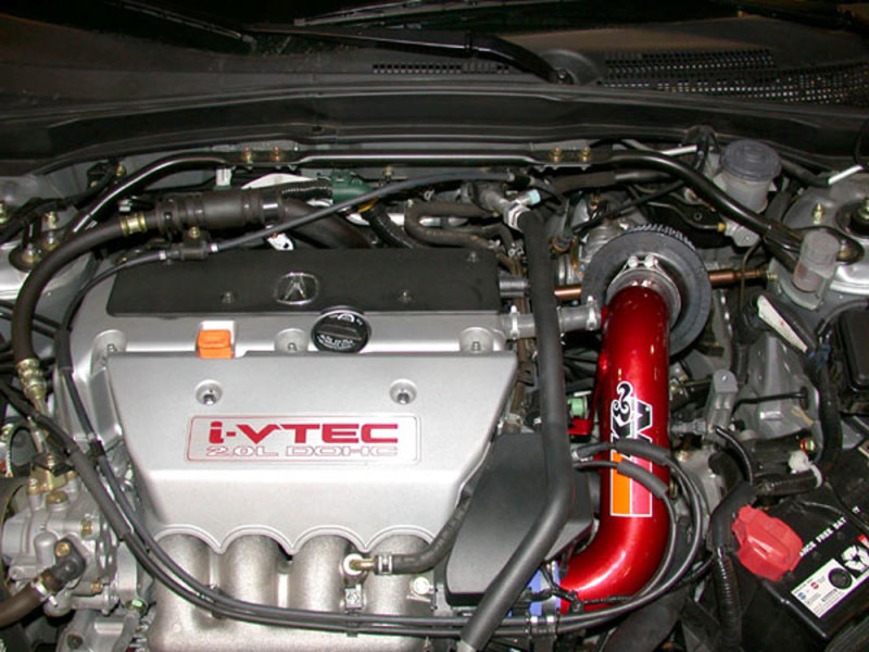 K&N 02 Honda Civic Si Red Typhoon Short Ram Intake thumbnail 4