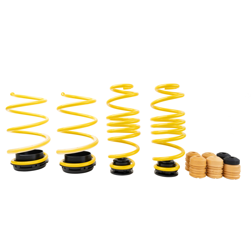 ST Suspensions Adjustable Lowering Springs 2738000N Springs, Height, Front and Rear, Yellow Powdercoated, Use with Factory Dampers, Volkswagen, Kit thumbnail 8