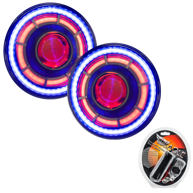 ORACLE Lighting 0718 Jeep Wrangler JK Oculus 7in ColorSHIFT BiLED Projector Headlights