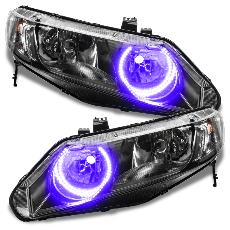 Oracle 06-11 Honda Civic Sedan LED Headlight Halo Kit - UV/Purple thumbnail 4