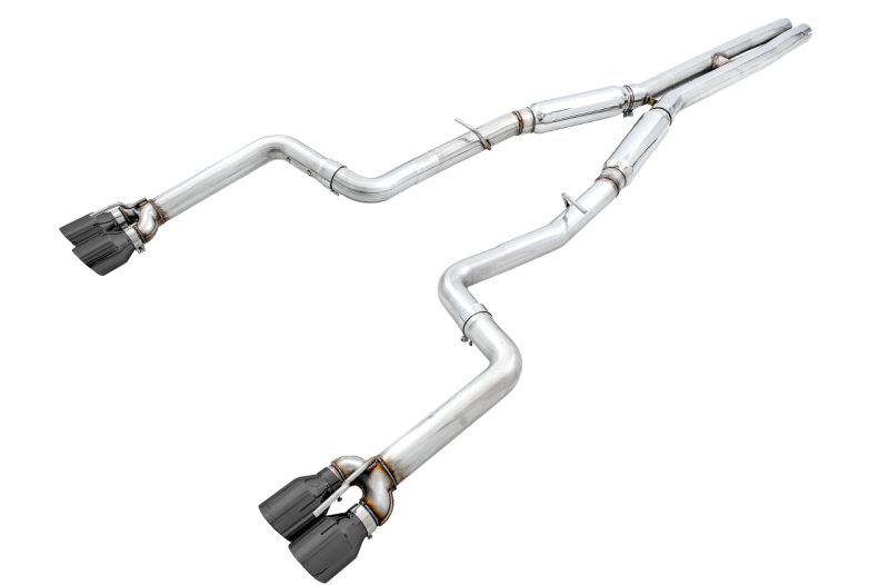 AWE Tuning 2017+ Dodge Challenger 5.7L Track Edition Exhaust - Diamond Black Quad Tips thumbnail 5