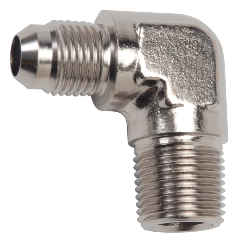 Russell Performance -12 AN to 3/4in NPT 90 Degree Flare to Pipe Adapter (Endura) thumbnail 6