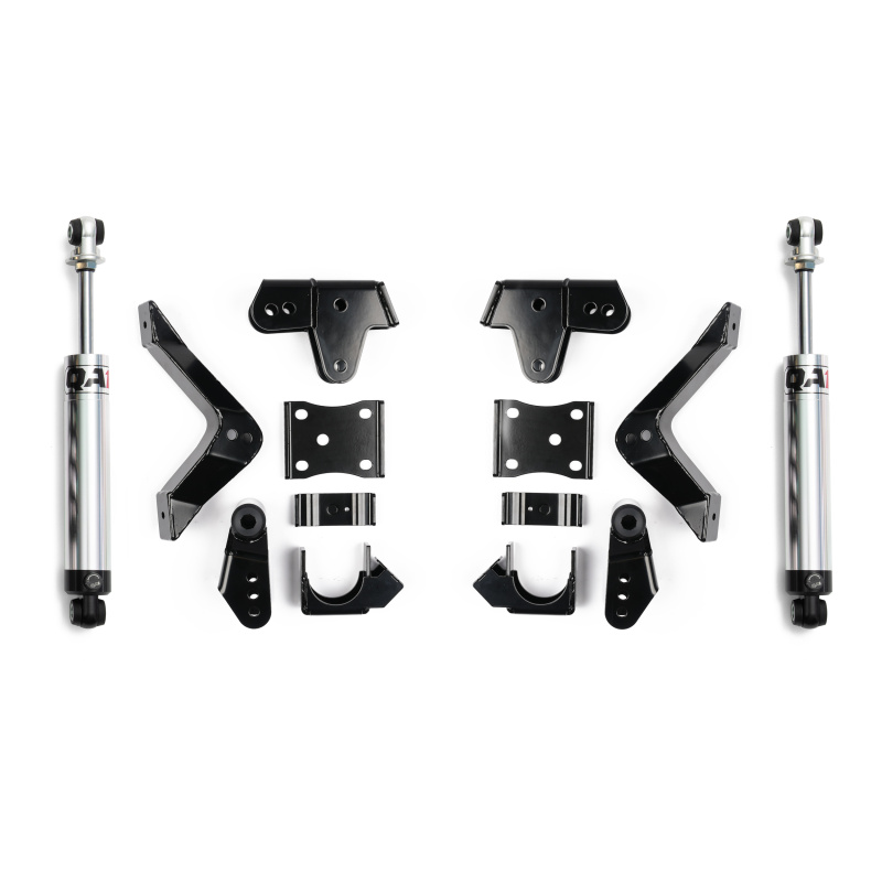 QA1 2019+ Chevrolet Silverado / GMC Sierra 1500 Single Adjustable Rear Drop Kit - 3in to 5in Drop