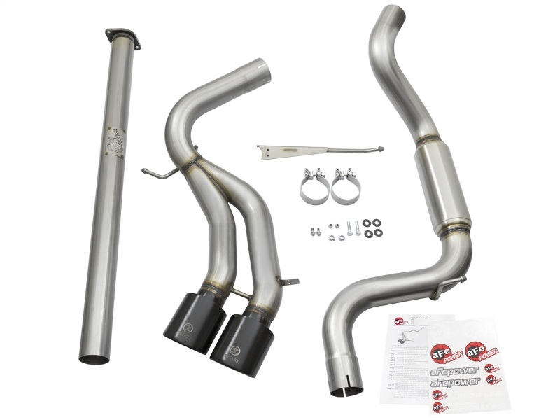 aFe Takeda 3in SS Exhaust Cat-Back 13-16 Ford Focus ST 2.0L Black Tips thumbnail 4