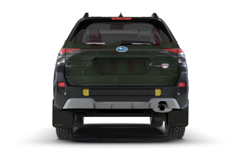 Rally Armor 2026 Subaru Forester Wilderness Black UR Mud Flap w/Green Logo thumbnail 2