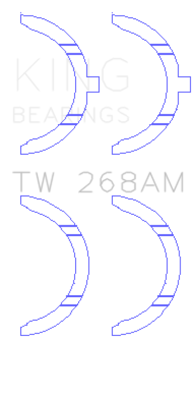 King Engine Bearings Mazda RF/R2/RF-T Thrust Washer Set thumbnail 3