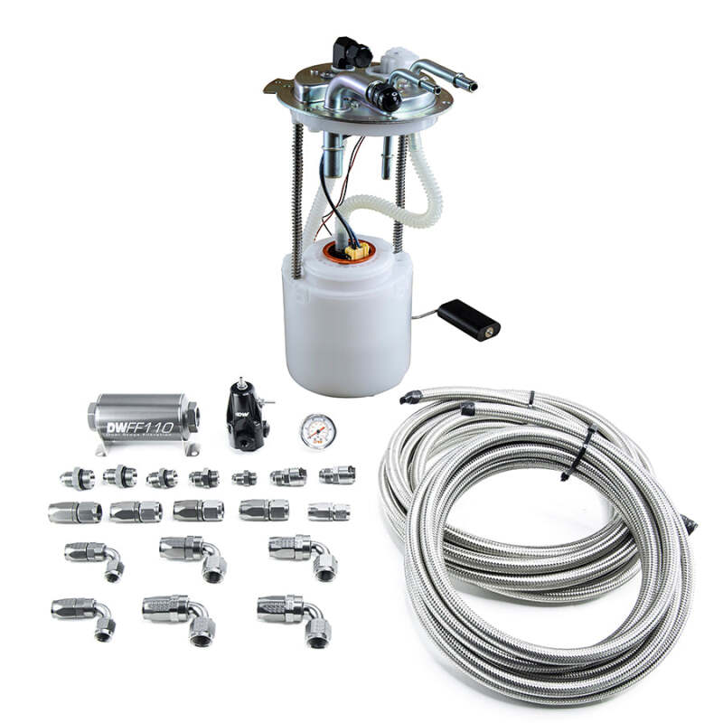 DeatschWerks 05-19 Yukon/Tahoe/Suburban DW400 Pump Module and Return SS CPE Plumbing Kit thumbnail 2