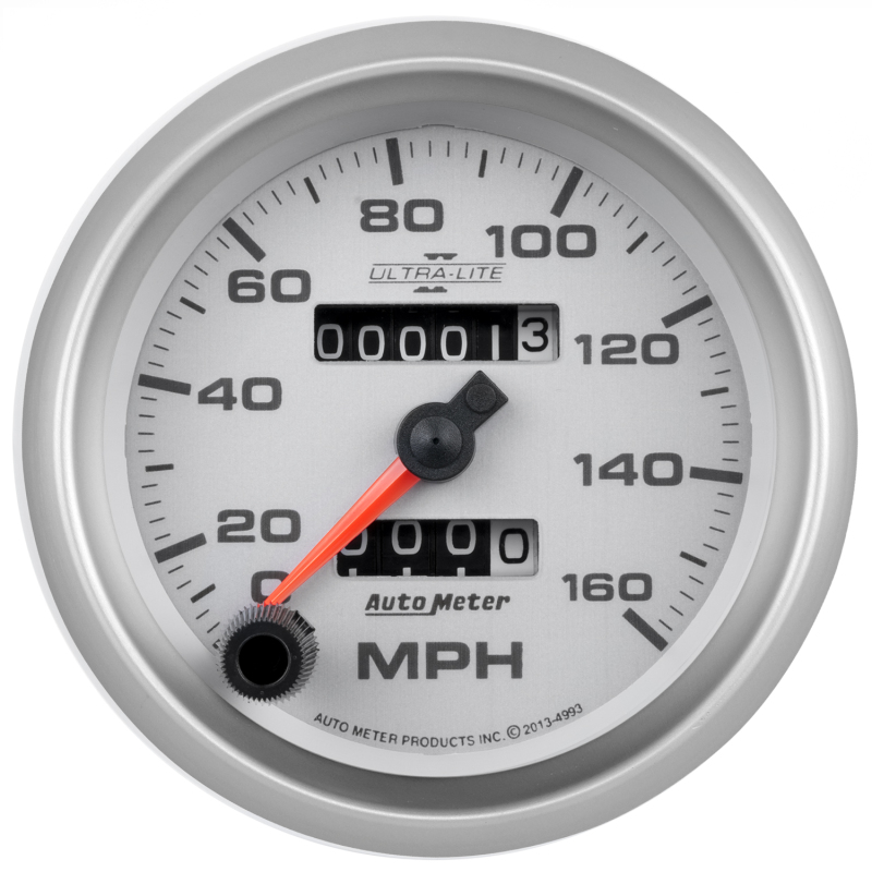 Autometer Ultra-Lite II 3-3/8in 160MPH Mechanical Speedometer