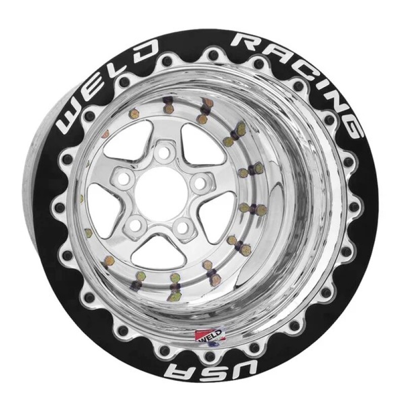 Weld Alumastar 2.0 15x10 / 5x4.75 / 5in. BS Polished Wheel