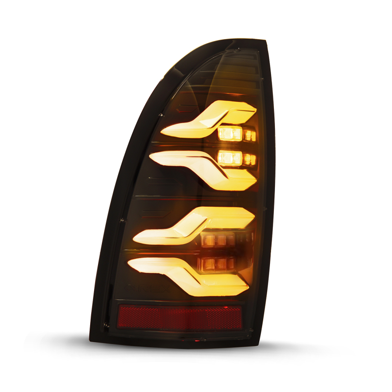 AlphaRex 05-15 Toyota Tacoma LUXX LED Taillights Blk w/Activ Light/Seq Signal thumbnail 3