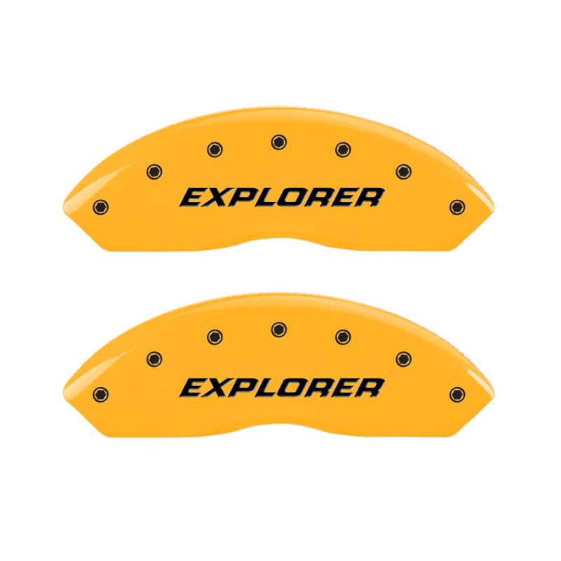 MGP 4 Caliper Covers Engraved Front & Rear Explorer/2011 Yellow Finish Black Char 2006 Ford Explorer thumbnail 5
