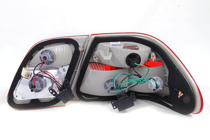 ANZO 1996-2002 Mercedes Benz E Class W210 Taillights Red/Clear G2 thumbnail 8