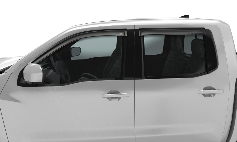 AVS 2022 Nissan Frontier (Crewcab Pickup) Ventvisor Outside Mount Window Deflectors 4pc - Smoke thumbnail 6