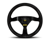 Momo MOD78 Steering Wheel 350 mm - Black Leather/Black Spokes thumbnail 2