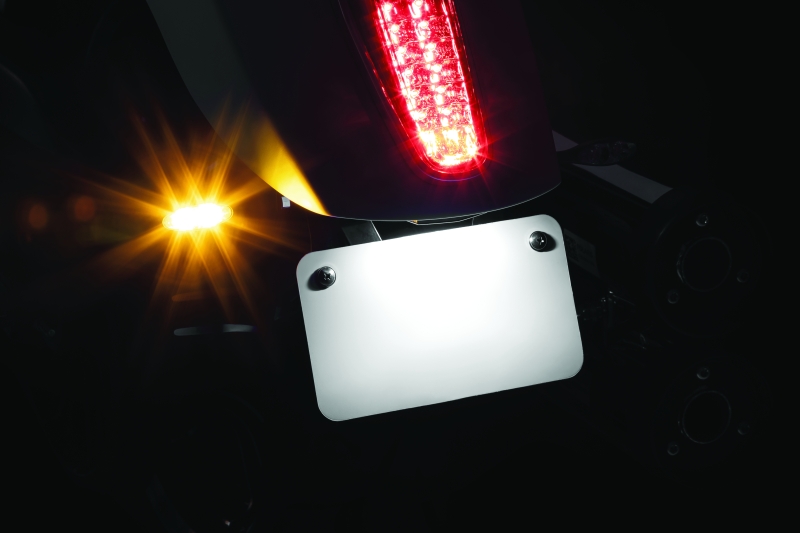 Kuryakyn Kellermann Micro 1000 Collection Turn Signals 2537 Signal, 1000, LED, Clear Lens, Amber Light, Black Housing, Each thumbnail 5
