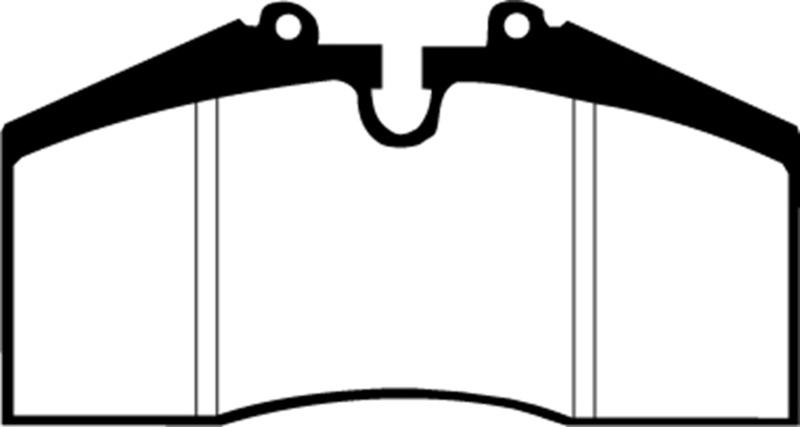 EBC 96-98 Porsche 911 (993) 3.6 Carrera 4S Yellowstuff Rear Brake Pads thumbnail 7