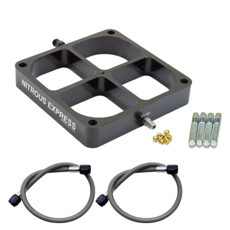 Nitrous Express Single Entry Crossbar 8500 Based Throttle Body Nitrous Plate Conversion thumbnail 2