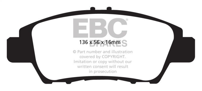 EBC S4 Brake Pad and Rotor Kit (1x ebcUSR850, 1x ebcDP32041C)