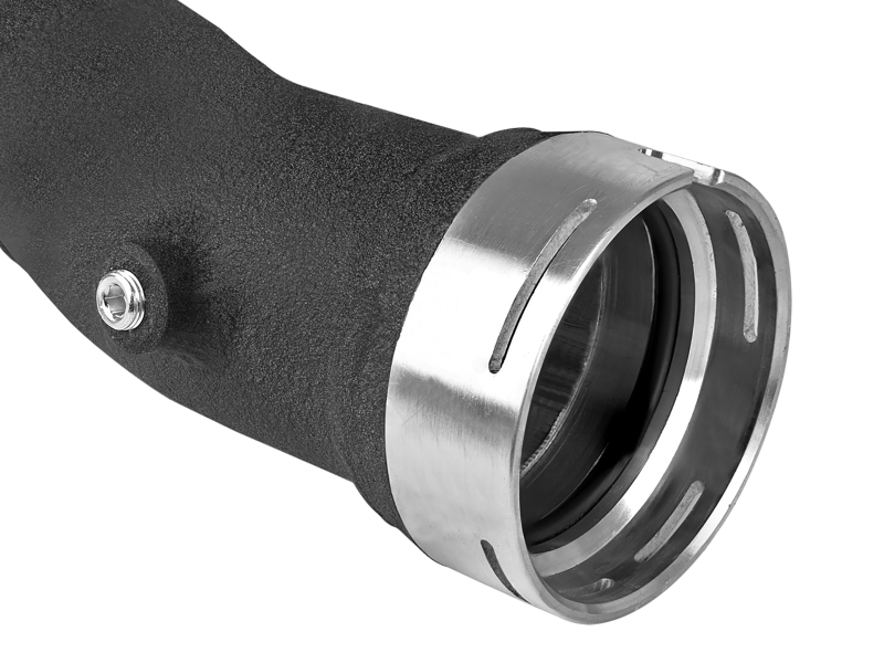 BladeRunner 3 IN Aluminum Hot and Cold Charge Pipe Kit Black