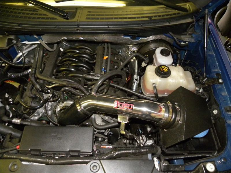 Injen 12 Ford F-150 V8 5.0L Polished 4in Power Flow Intake w/ MR Tech/Enc Air Box w/ Front Air Inlet thumbnail 7