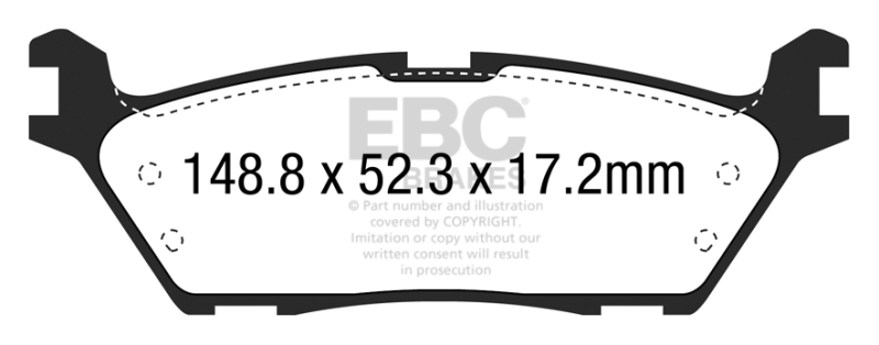 EBC S2 Brake Pad and Rotor Kit (1x ebcUSR7784, 1x ebcDP63037) thumbnail 8